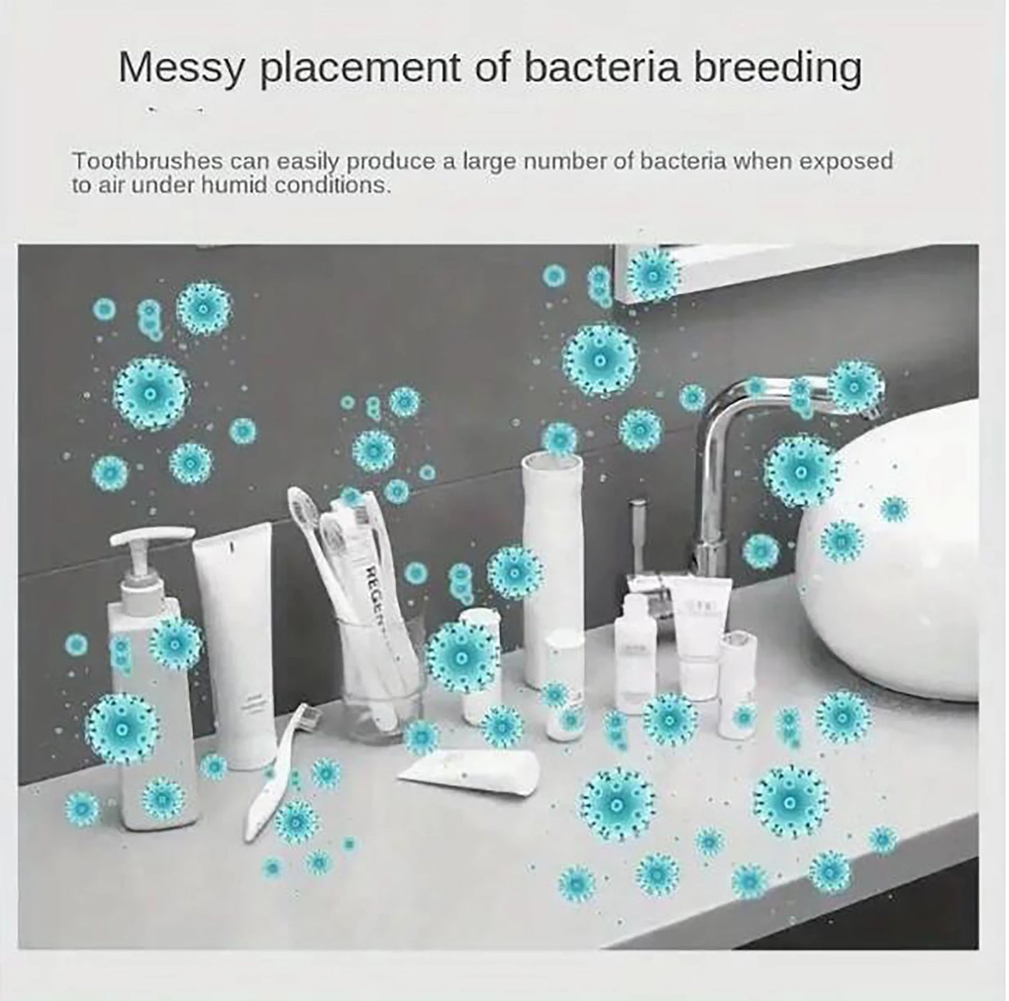 1PC bracket type automatic toothbrush and toothpaste dispenser set