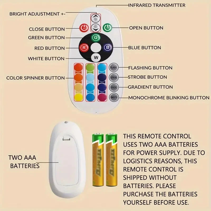 Sunset Projection Light – 16-Color LED, Remote, Mood Light