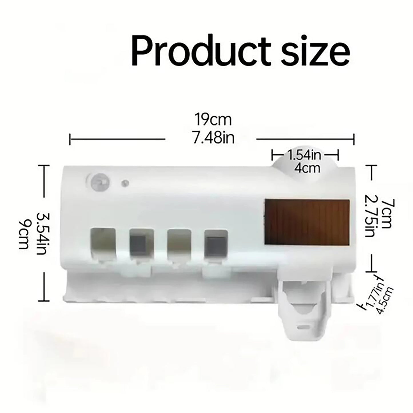 1PC bracket type automatic toothbrush and toothpaste dispenser set