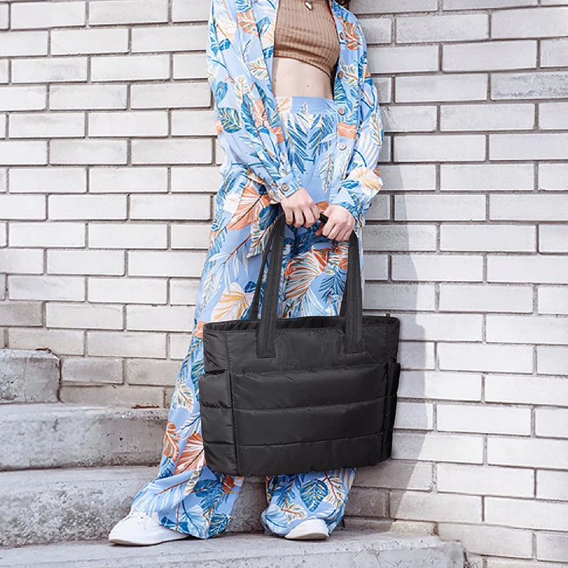 Loom Puffy Tote Bag