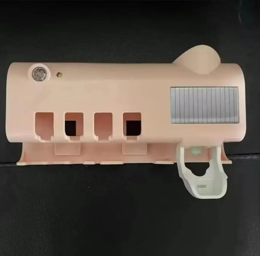 1PC bracket type automatic toothbrush and toothpaste dispenser set