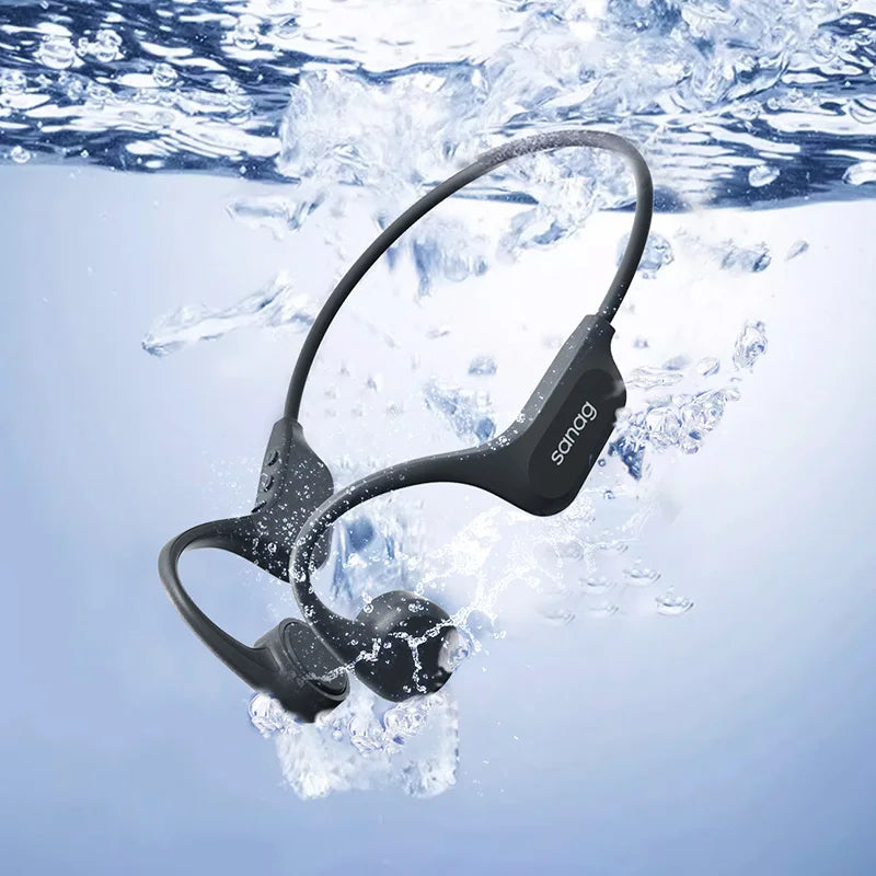 Bone Conduction Earphones – 32GB, Bluetooth, Waterproof for Swimming & Riding