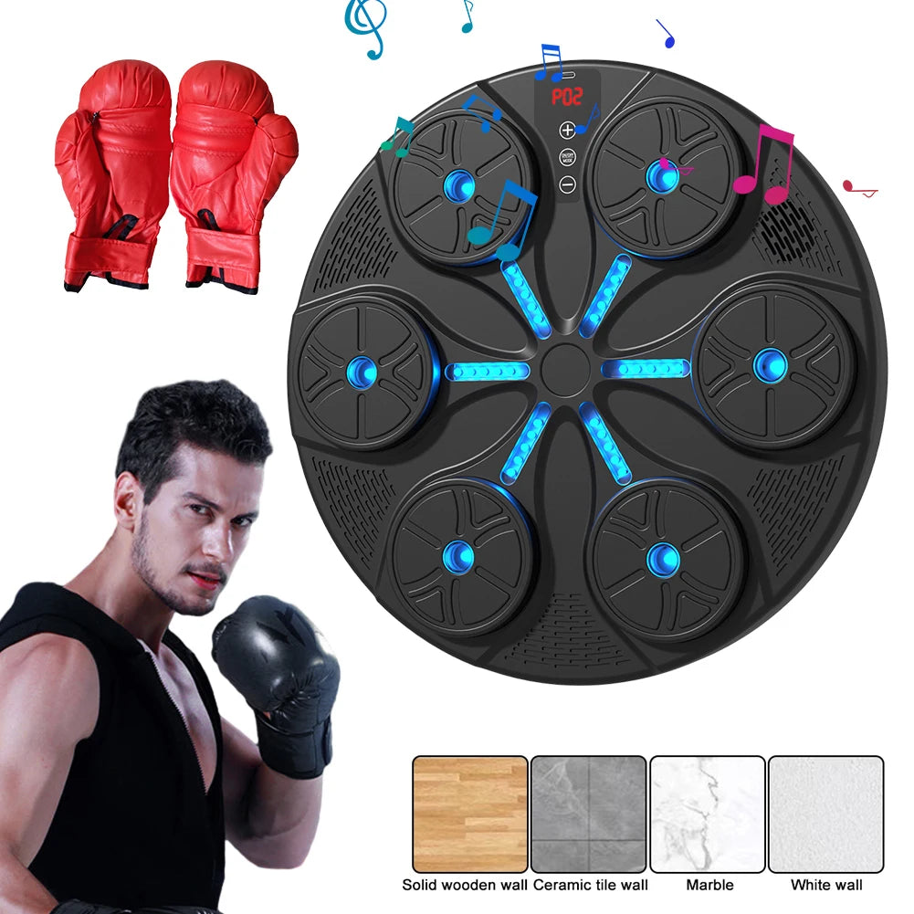 Bluetooth Boxing Trainer – Wall-Mounted Punch Target with Music