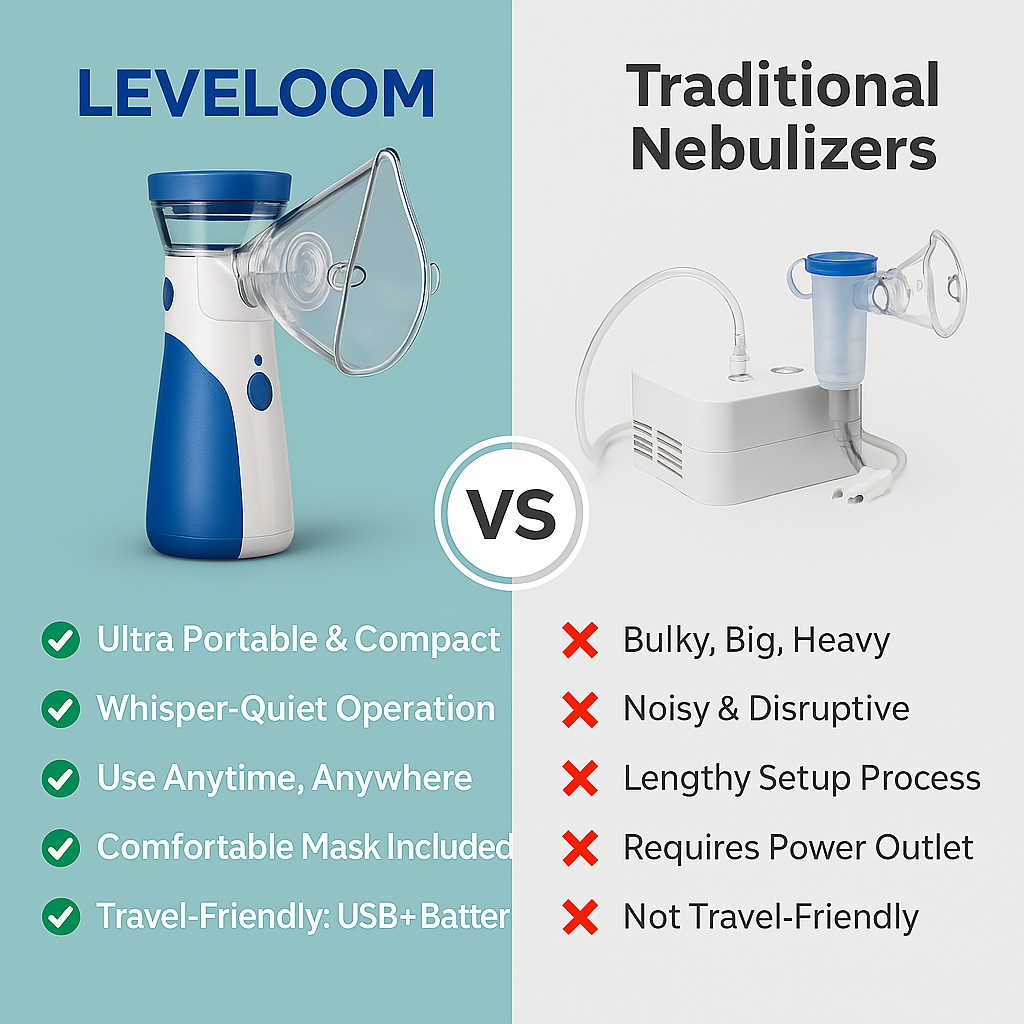 Leveloom™ Mesh Portable Nebulizer