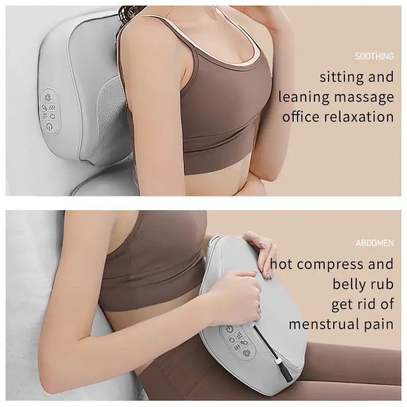 2 In 1 Neck Massager Pillow