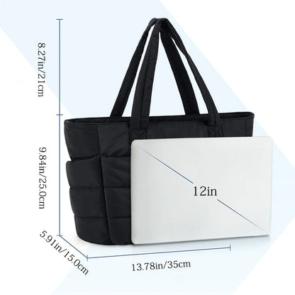 Loom Puffy Tote Bag